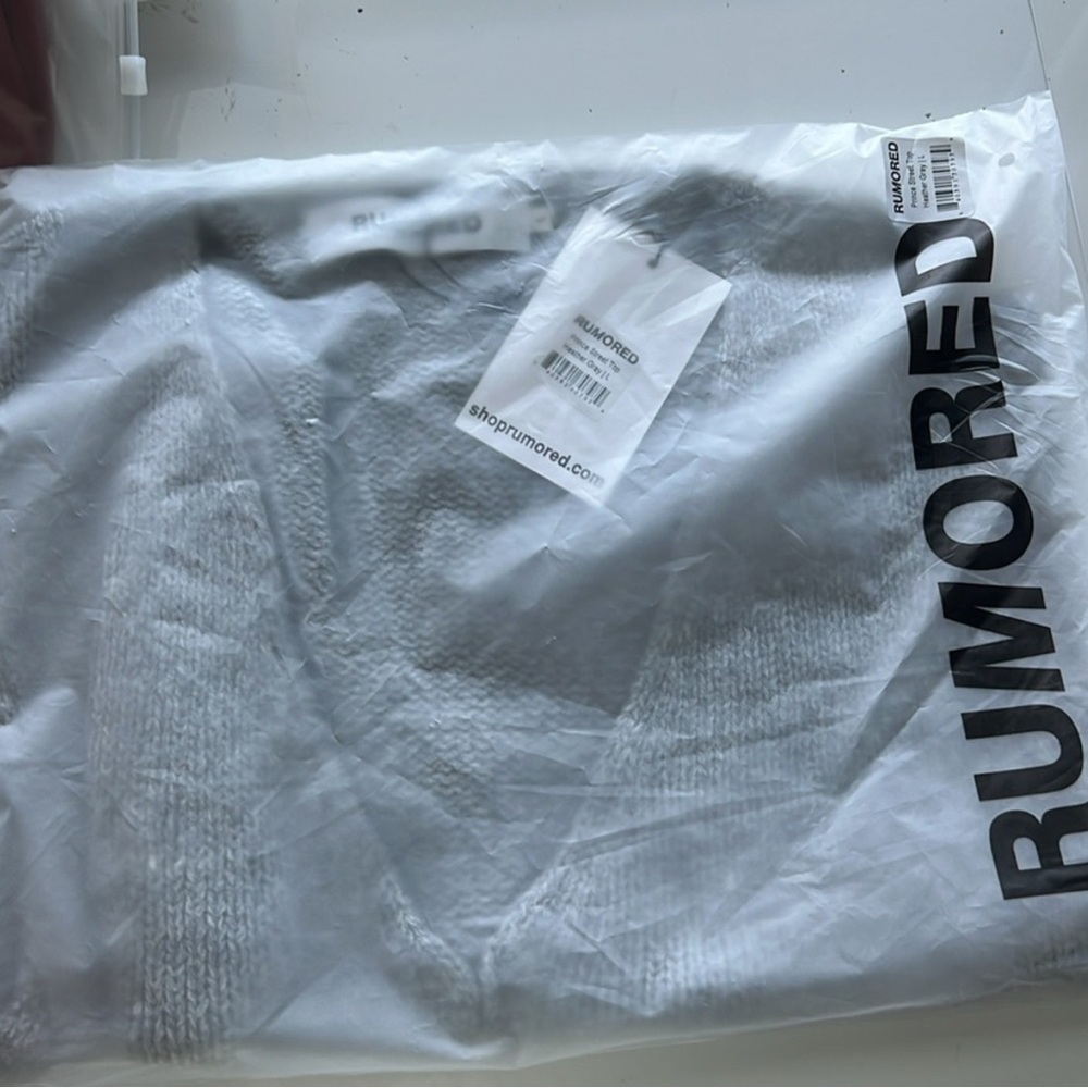 NWT $98 REVOLVE RUMORED Heather Gray Prince Street Top Vest - Picture 4 of 5